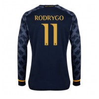 Real Madrid Rodrygo Goes #11 Bortatröja 2023-24 Långa ärmar